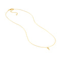 Diamond Mini Cross Adjustable Necklace