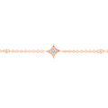 Diamond Star Bezels and Beads Bracelet