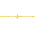 Diamond Star Bezels and Beads Bracelet