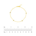 Diamond Star Bezels and Beads Bracelet