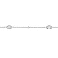 Diamond Marquise Bezels and Beads Bracelet