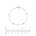 Diamond Marquise Bezels and Beads Bracelet