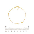 Diamond Marquise Bezels and Beads Bracelet