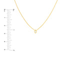 Mini Marquise Diamond Bezel Drop Necklace