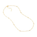 Diamond Bezels and Beads Necklace