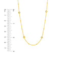 Diamond Bezels and Beads Necklace