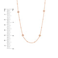 Diamond Bezels and Beads Necklace