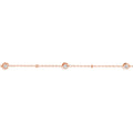 Diamond Bezels and Beads Bracelet