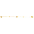 Diamond Bezels and Beads Bracelet