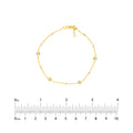 Diamond Bezels and Beads Bracelet