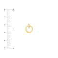 Diamond Bezel Bar Door Knocker Earrings