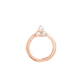 Diamond Trinity Door Knocker Stud Earrings