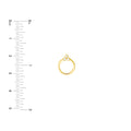 Diamond Trinity Door Knocker Stud Earrings