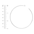 75mm x 1.15mm Hoop Post Earrings