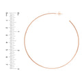 75mm x 1.15mm Hoop Post Earrings