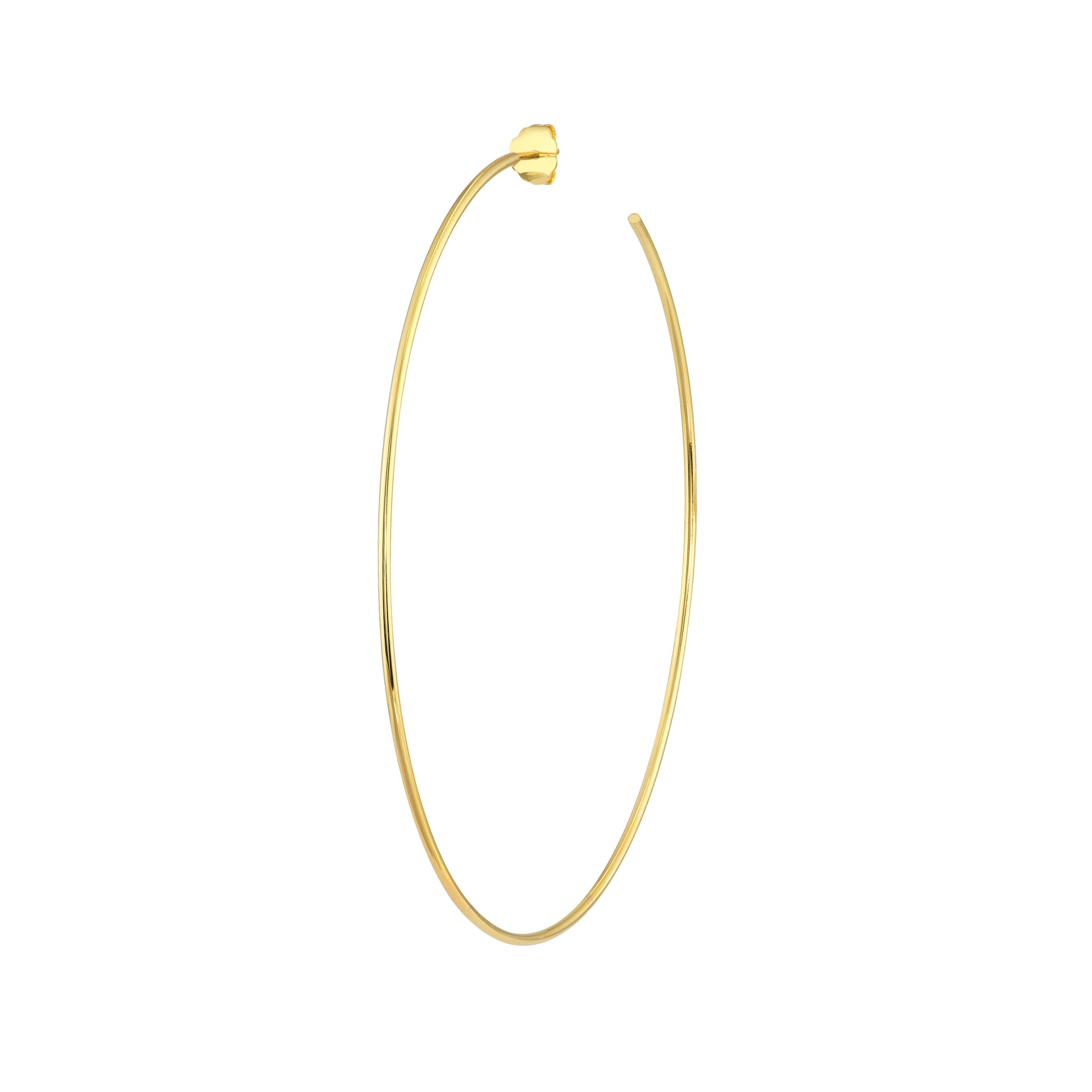75mm x 1.15mm Hoop Post Earrings