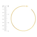 75mm x 1.15mm Hoop Post Earrings