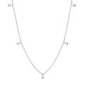 Diamond Bezel Drops Necklace