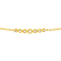 Graduated 1/10tcw Diamond Bezel Bolo Bracelet