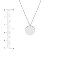 Engravable Disc Pendant Necklace