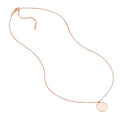 Engravable Disc Pendant Necklace