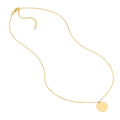 Engravable Disc Pendant Necklace