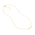 Diamond Bezels and Bars Adjustable Necklace