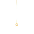 1/20tcw Diamond Bezel Threader Earrings