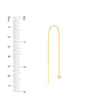 1/20tcw Diamond Bezel Threader Earrings