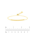 1/5tcw Diamond Bezel Tennis Bolo Bracelet