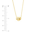 Puffy Heart Adjustable Necklace