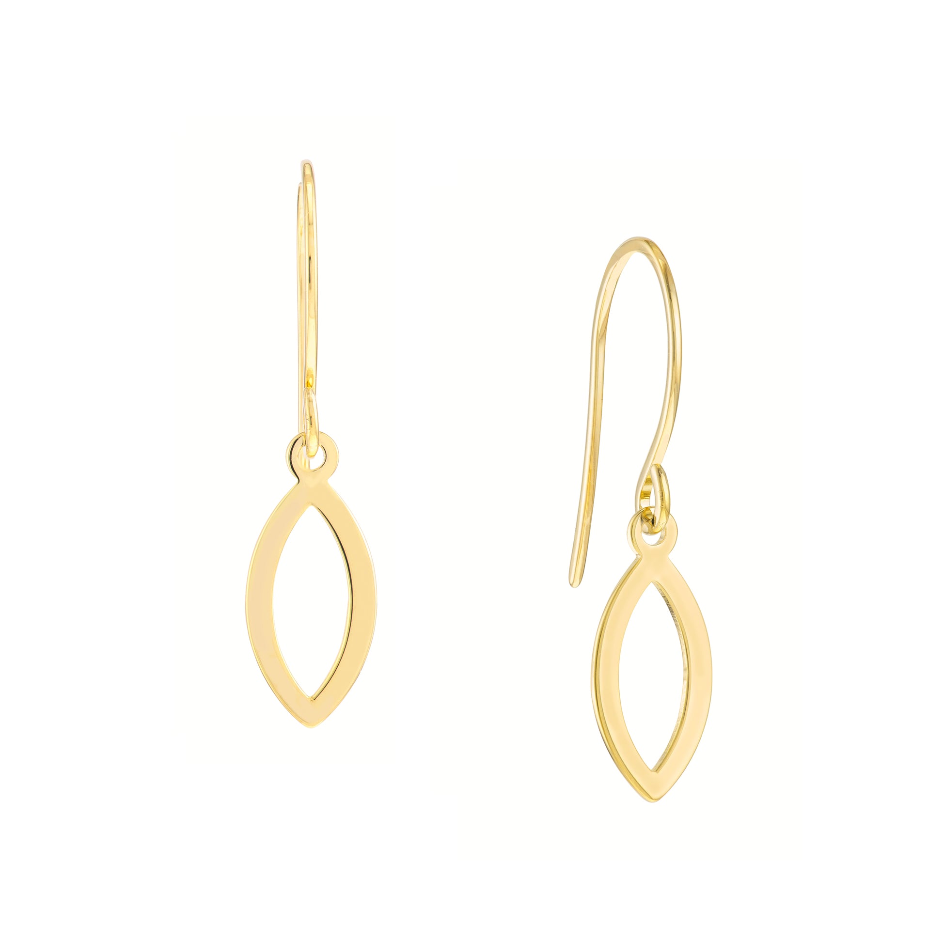 Mini Open Marquise Dangle Earrings