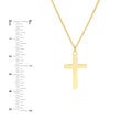 Curved Cross Adjustable Necklace
