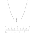 E2W Mini Cross Adj Necklace