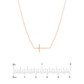 E2W Mini Cross Adj Necklace