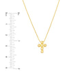 Beaded Mini Cross Adjustable Necklace