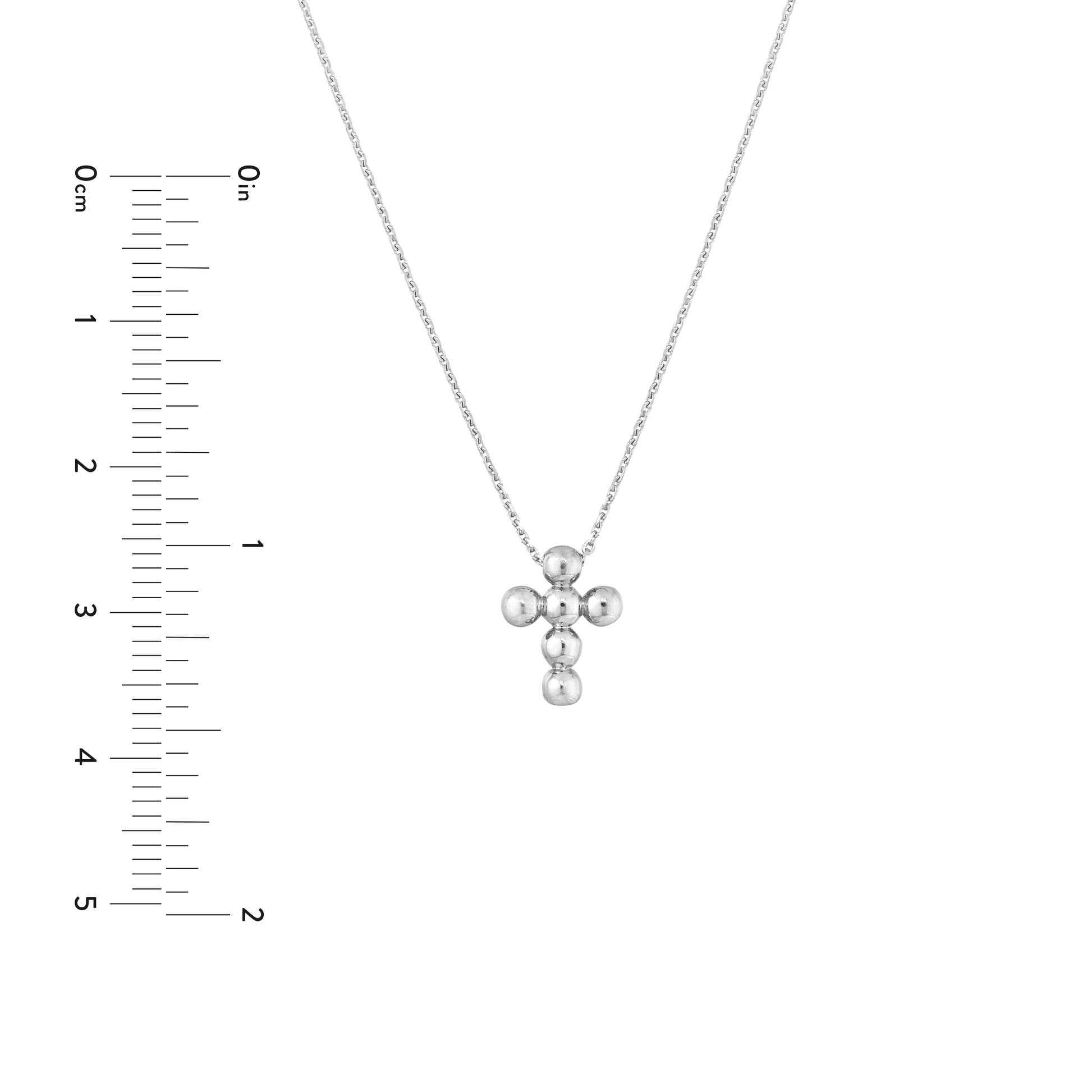 Beaded Mini Cross Adjustable Necklace
