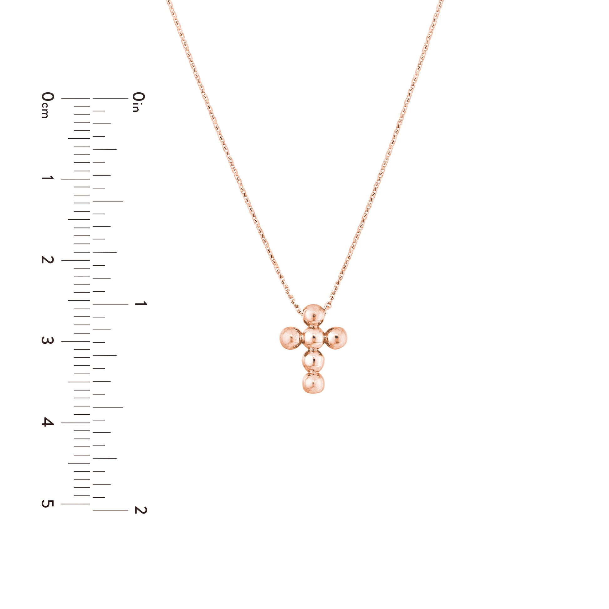 Beaded Mini Cross Adjustable Necklace