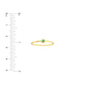 Emerald Bezel Wire Ring