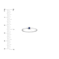2mm Sapphire Bezel Wire Ring