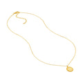 Cross Cutout Beaded Medallion Necklace