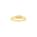 Mini Hexagon Bar Signet Ring