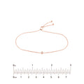3pt Mini Diamond Bezel Bolo Bracelet