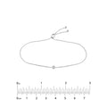 3pt Mini Diamond Bezel Bolo Bracelet