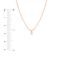 Diamond Drops Necklace on D/C Bead Chain