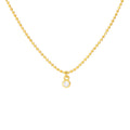 Diamond Drops Necklace on D/C Bead Chain