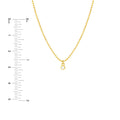 Diamond Drops Necklace on D/C Bead Chain