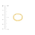 Mini ID Plate Curb Chain Ring