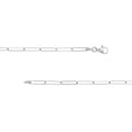 3.6mm Paper Clip Chain with Pear Lobster