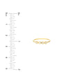Four Diamond Wire Ring